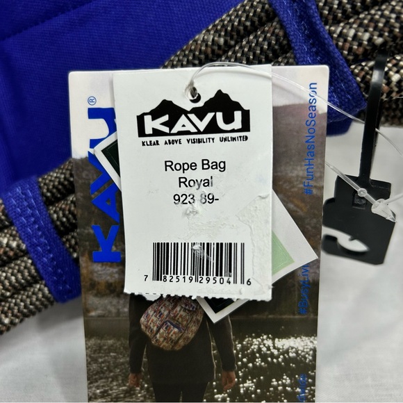 Kavu Royal Blue Rope Sling Bag NWT - Picture 9 of 10